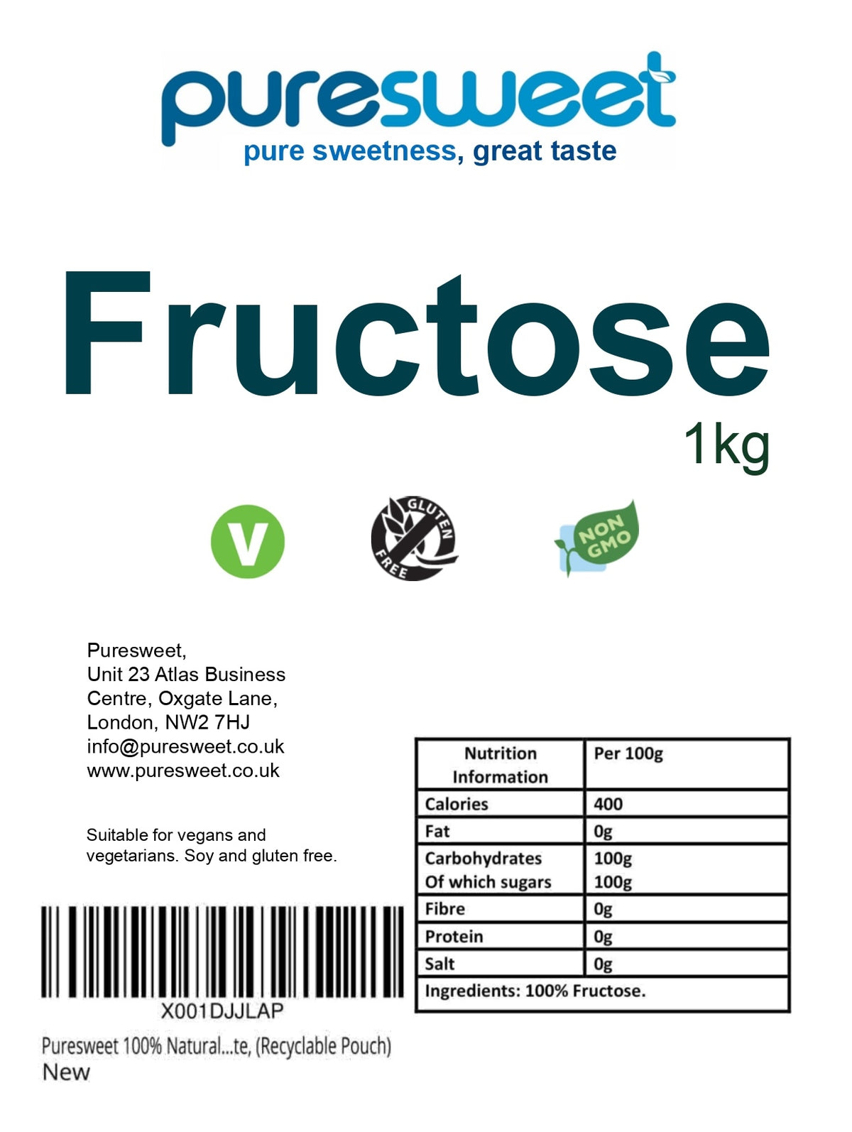 Fructose Powder 2kg By Hatton Hill | Buy Now With Express International - View #6