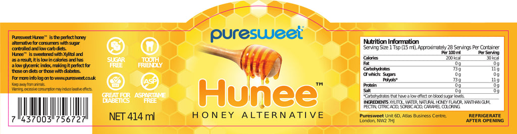 Puresweet Hunee® 414ml (Sugar Free & Vegan)