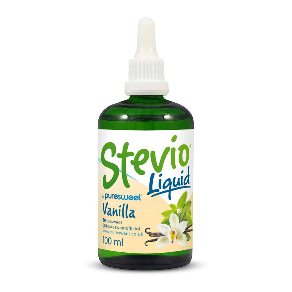 Stevio® Vanilla Flavour Stevia Liquid Drops 100ml, by Puresweet®