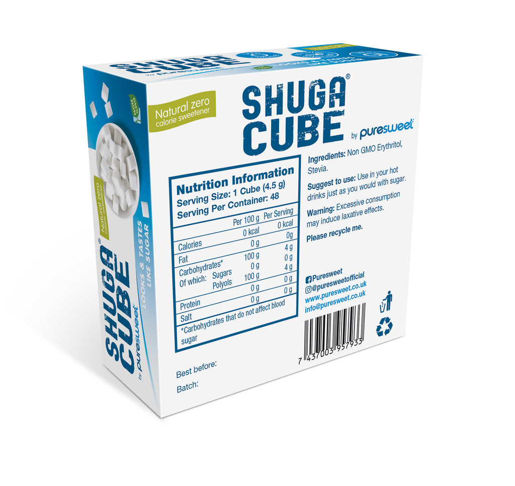 Puresweet Shuga® Cube, Zero Calorie Sugar Cubes (48)