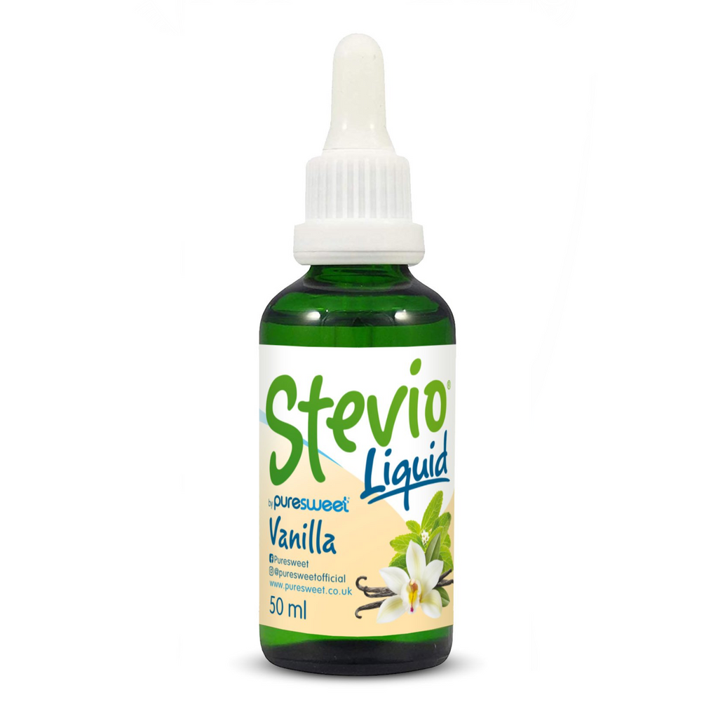 Stevio® Vanilla Flavour Stevia Liquid Drops 50ml, by Puresweet®