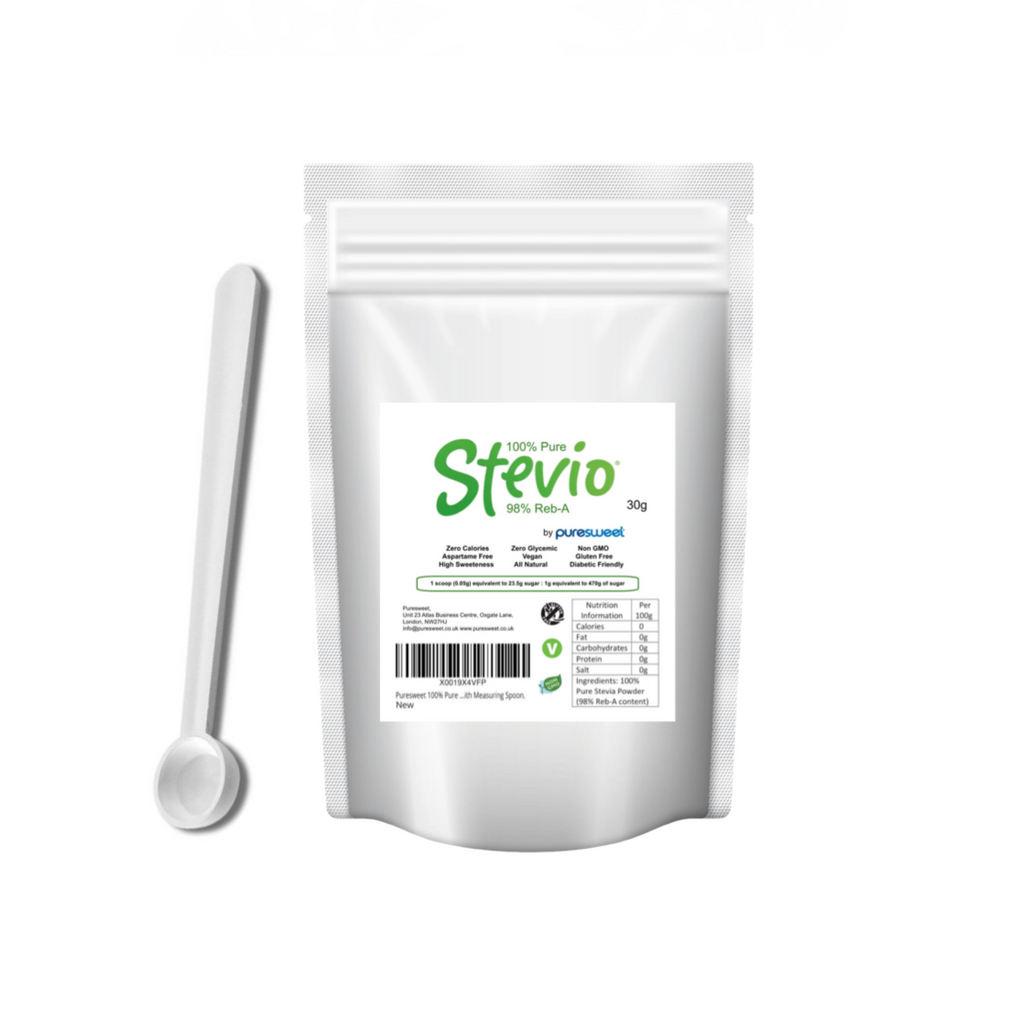 Stevio® 30g (Reb-A 98%) Pure Stevia Extract, by Puresweet®